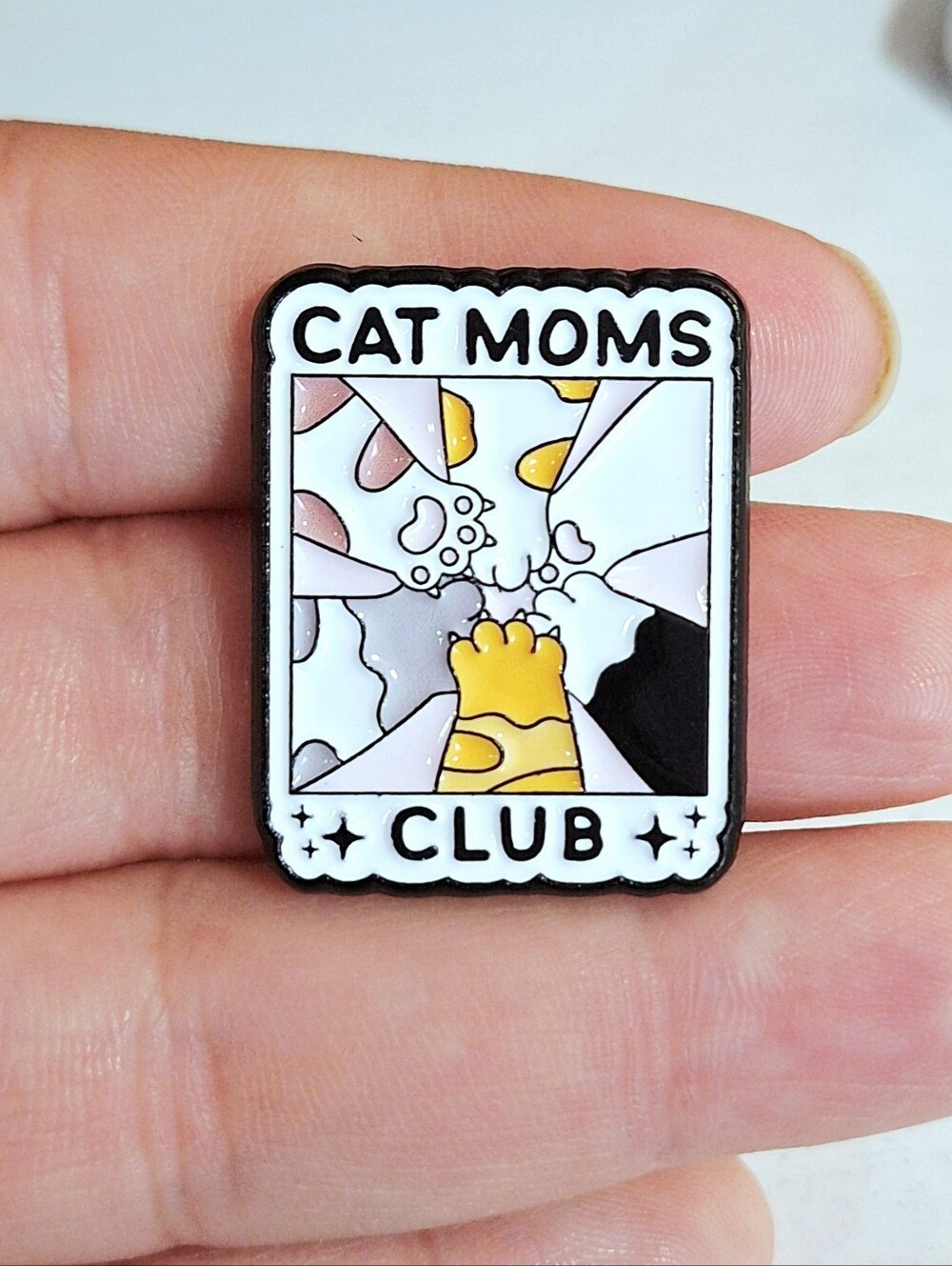 Cat Moms Club Enamel Pin
